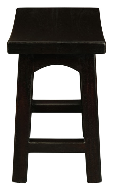 Tokyo Solid Mahogan Timber Footstool (Chocolate) V199-BR048WDC