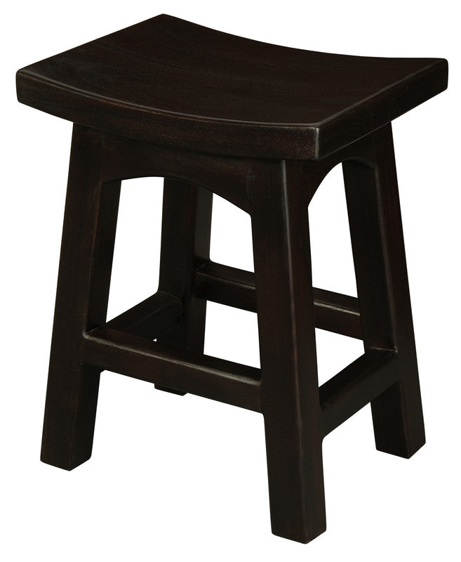 Tokyo Solid Mahogan Timber Footstool (Chocolate) V199-BR048WDC