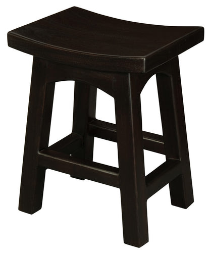 Tokyo Solid Mahogan Timber Footstool (Chocolate) V199-BR048WDC