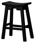 Ryo Solid Mahogany Kitchen Counter Stool (Black) V199-BR064WDB