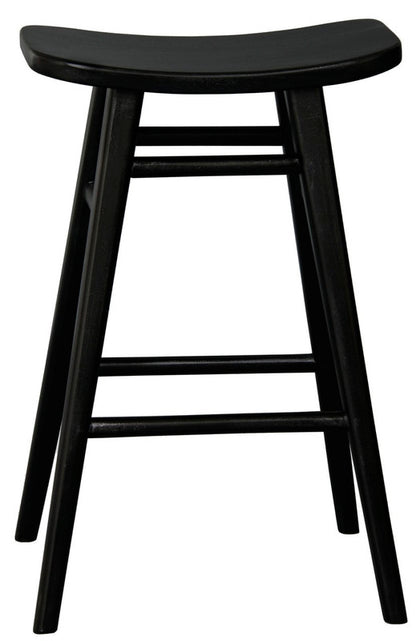 Aria Oval Solid Timber Counter Stool (Black) V199-BR068OVB