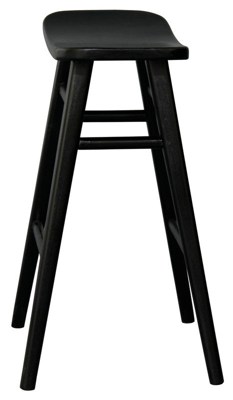 Aria Oval Solid Timber Counter Stool (Black) V199-BR068OVB