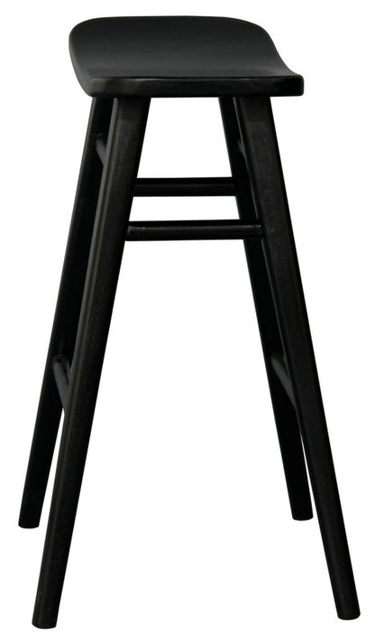 Aria Oval Solid Timber Counter Stool (Black) V199-BR068OVB