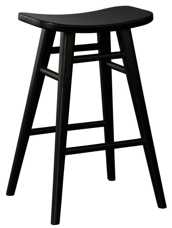 Aria Oval Solid Timber Counter Stool (Black) V199-BR068OVB
