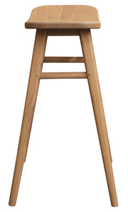 Aria Oval Solid Mindi Kitchen Counter Stool (Natural) V199-BR068OVMDNI