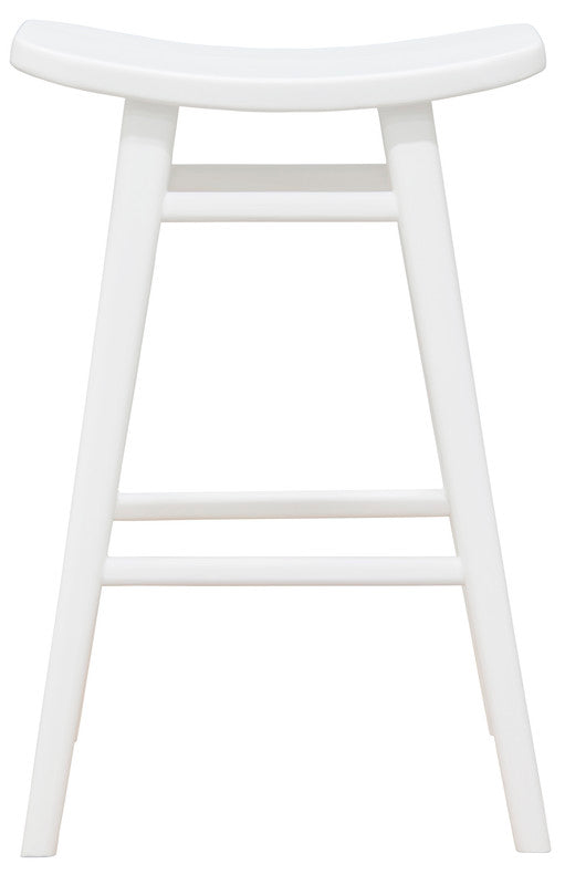 Aria Oval Solid Timber Counter Stool (White) V199-BR068OVWH