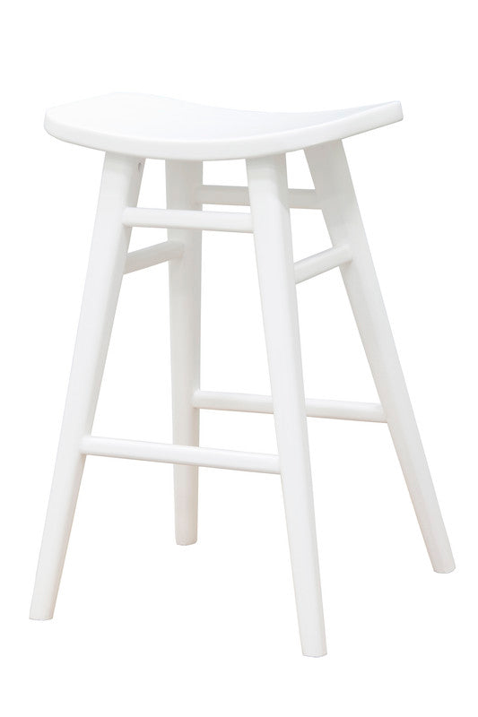 Aria Oval Solid Timber Counter Stool (White) V199-BR068OVWH