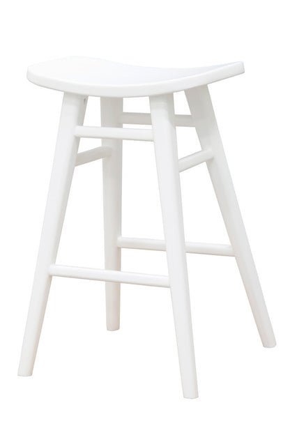Aria Oval Solid Timber Counter Stool (White) V199-BR068OVWH