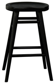 Scandinavian Timber Kitchen Counter Stool (Black) V199-BR068SCVB