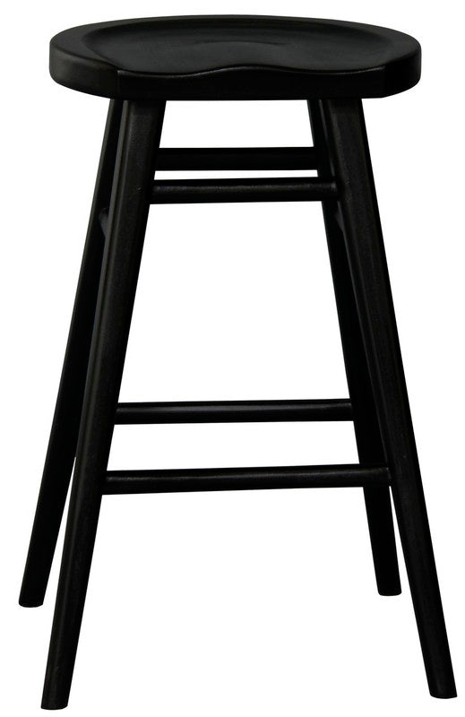 Scandinavian Timber Kitchen Counter Stool (Black) V199-BR068SCVB