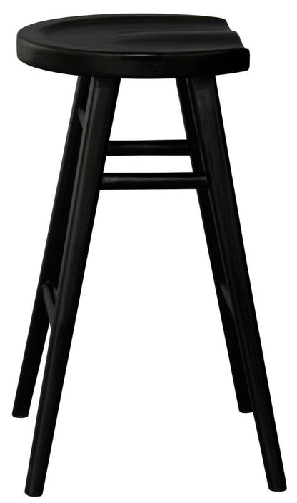 Scandinavian Timber Kitchen Counter Stool (Black) V199-BR068SCVB