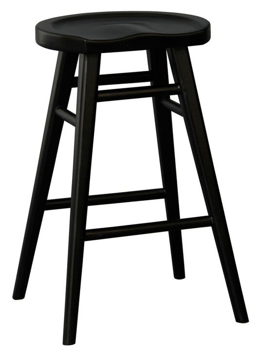 Scandinavian Timber Kitchen Counter Stool (Black) V199-BR068SCVB