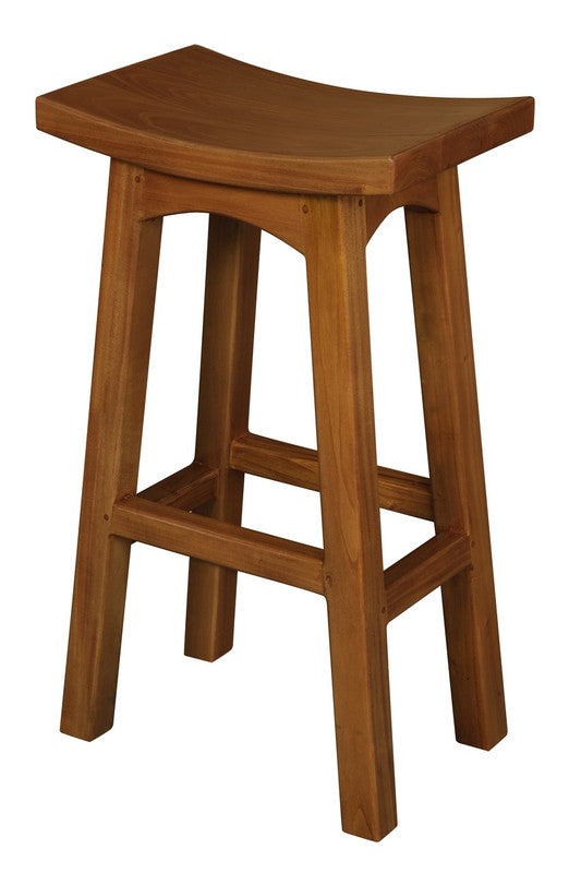 Tokyo Solid Mahogany Timber Barstool (Light Pecan) V199-BR077WDLP