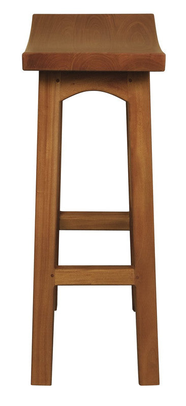 Tokyo Solid Mahogany Timber Barstool (Light Pecan) V199-BR077WDLP