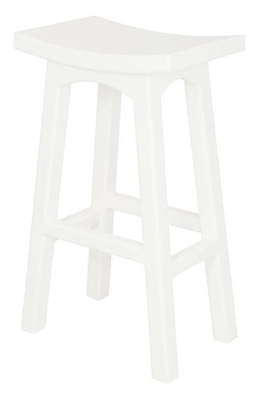 Tokyo Solid Mahogany Timber Barstool (White) V199-BR077WDWH
