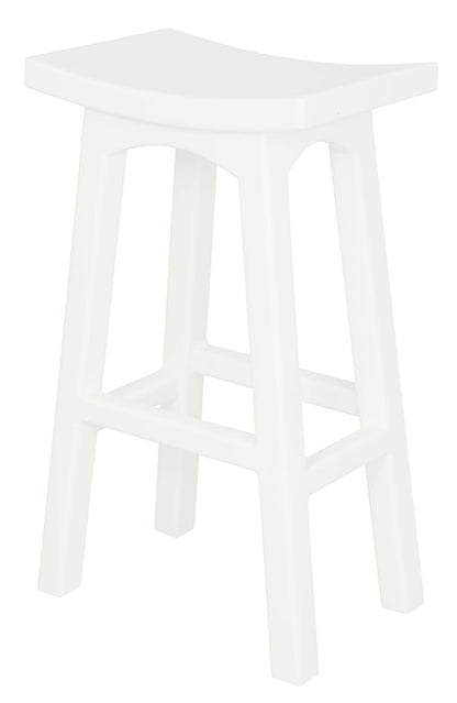 Tokyo Solid Mahogany Timber Barstool (White) V199-BR077WDWH
