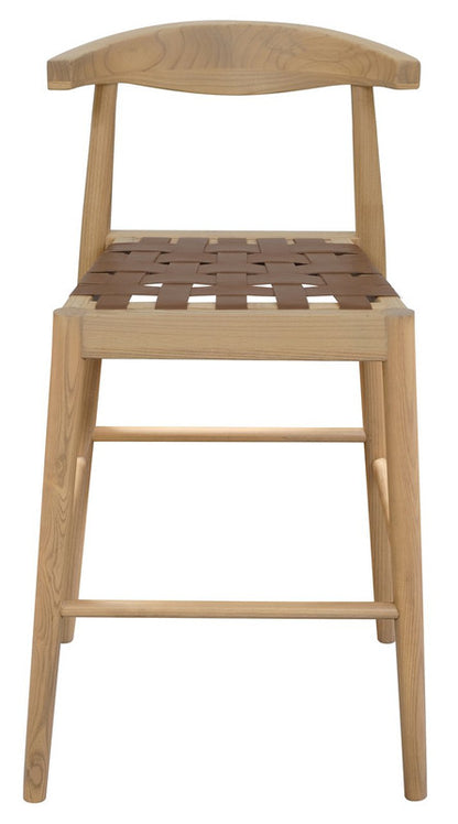 Elliot Leather Kitchen Counter Stool (Natural) V199-BR091NKLHNU