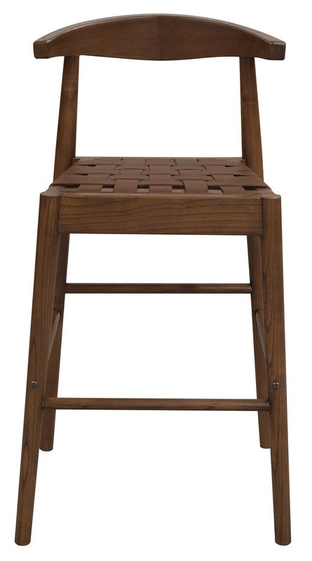 Elliot Leather Kitchen Counter Stool (Walnut) V199-BR091NKLHWN