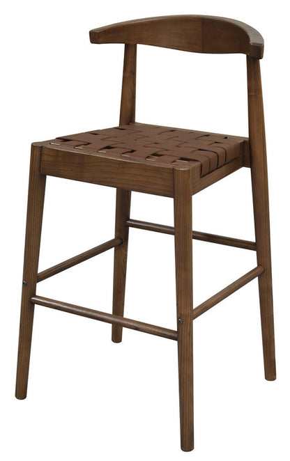 Elliot Leather Kitchen Counter Stool (Walnut) V199-BR091NKLHWN