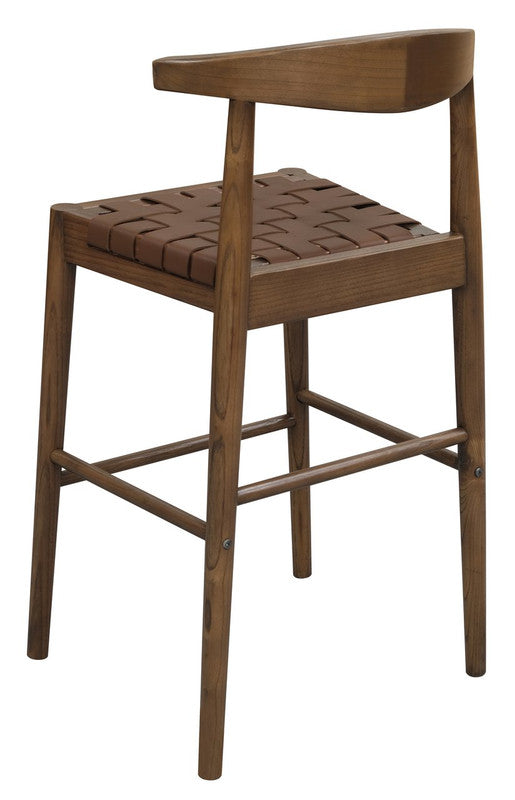 Elliot Leather Kitchen Counter Stool (Walnut) V199-BR091NKLHWN