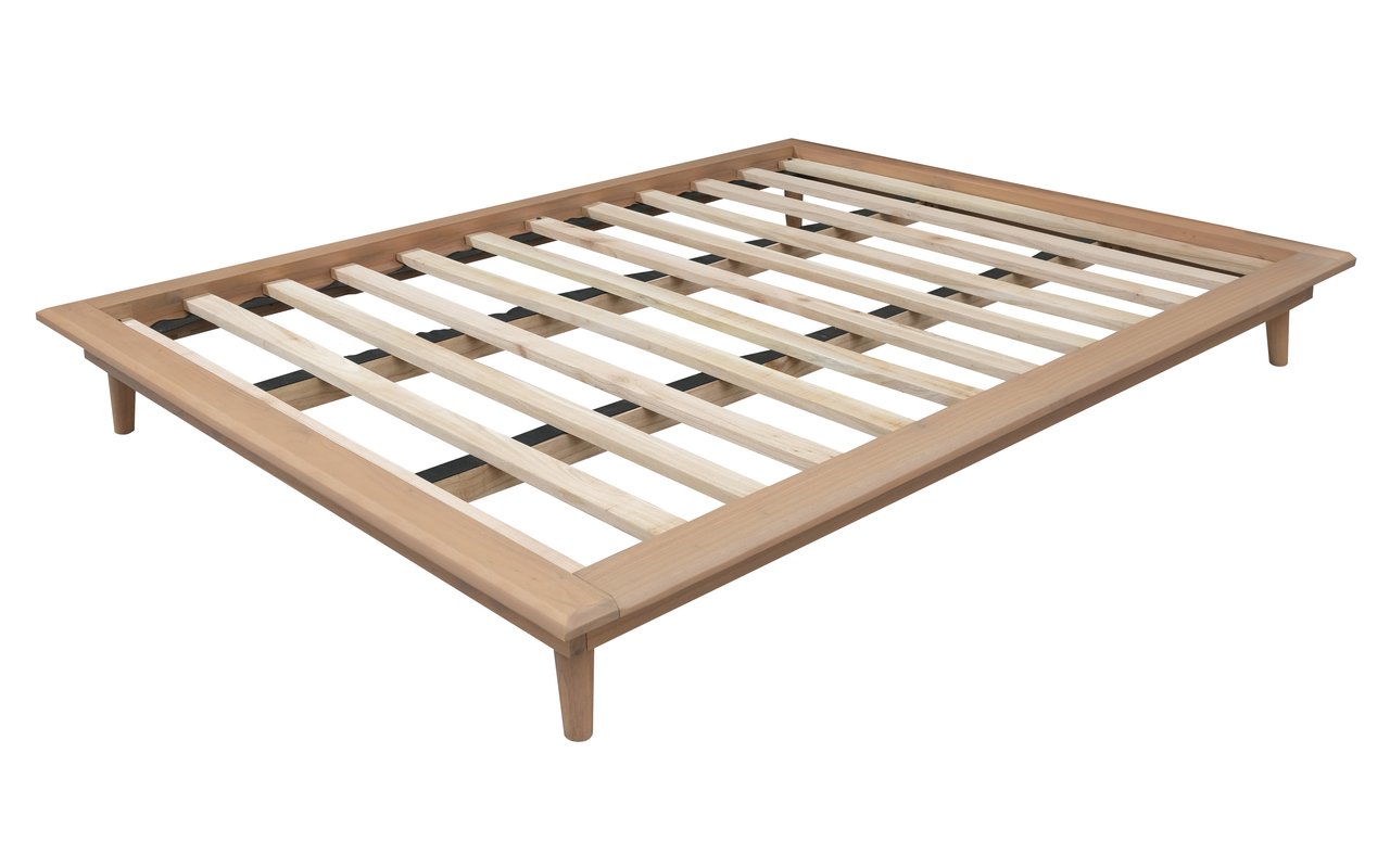 Gatsby Queen Size Platform Bed Base (Natural) V199-BS000QSGTYNI