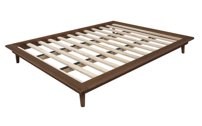 Gatsby Queen Size Platform Bed Base (Walnut) V199-BS000QSGTYWN