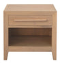 Dion 1-Drawer Solid Mindi Bedside Table (Natural) V199-BS001LELNI