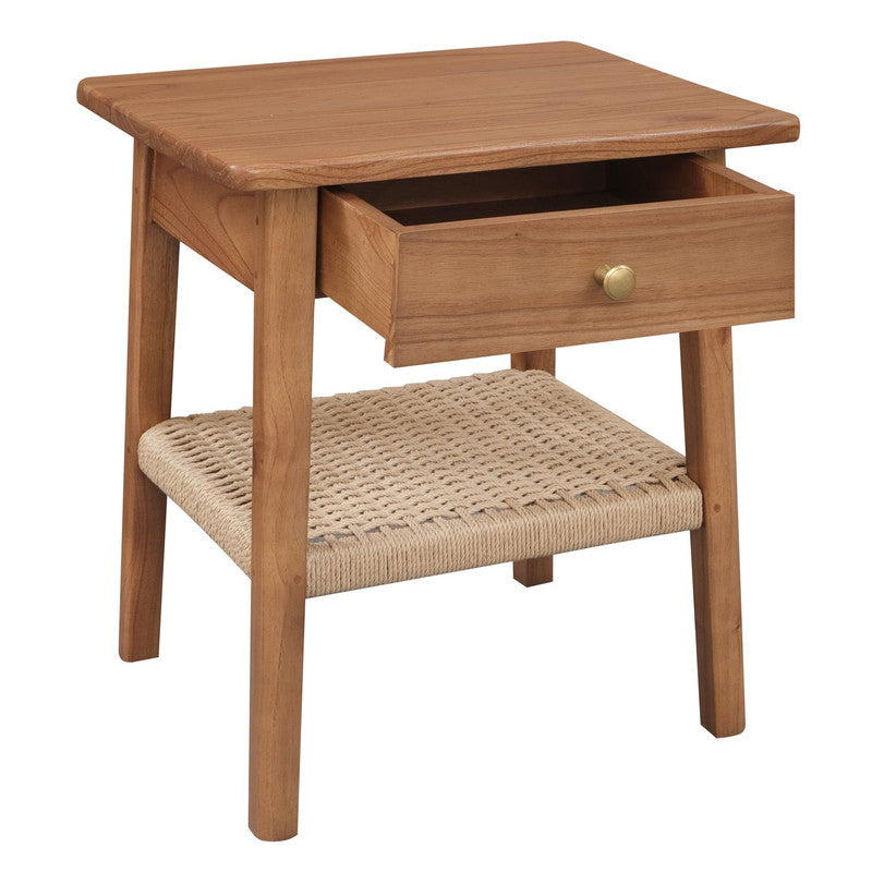 Kelly 1-Drawer Bedside Table (Almond) V199-BS001RTKLAL