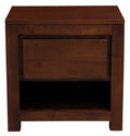 Amsterdam Solid Mahogany Timber 1 Drawer Bedside Table (Mahogany) V199-BS001TAM