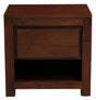Amsterdam Solid Mahogany Timber 1 Drawer Bedside Table (Mahogany) V199-BS001TAM