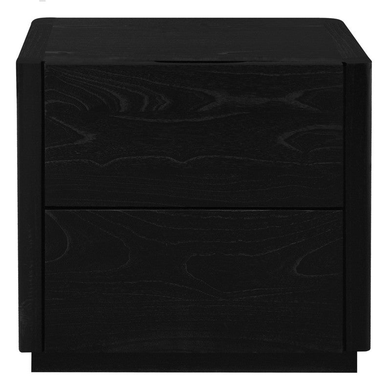 Gatsby 2-Drawer Bedside Table (Black) V199-BS002GTYB
