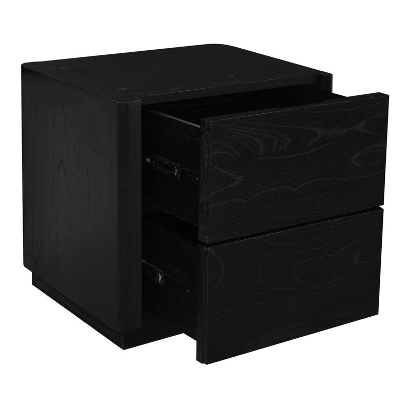 Gatsby 2-Drawer Bedside Table (Black) V199-BS002GTYB