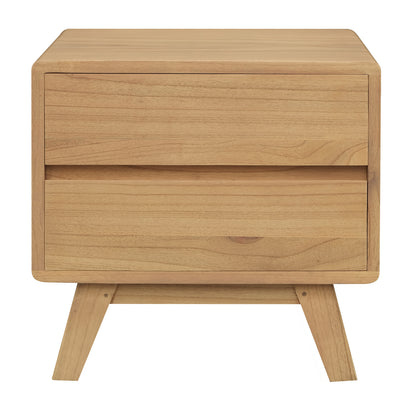 Providence 2 Drawer Bedside Table (Natural) V199-BS002PFLNI
