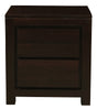 Amsterdam 2 Drawer Bedside Table (Chocolate) V199-BS002TAC