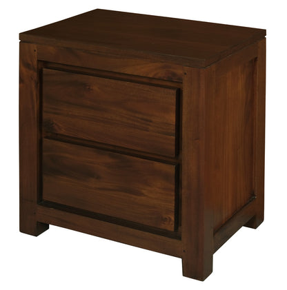 Amsterdam 2 Drawer Bedside Table (Mahogany) V199-BS002TAM