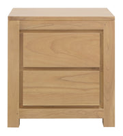 Amsterdam Solid White Cedar 2 Drawer Bedside (Natural) V199-BS002TAMDNI