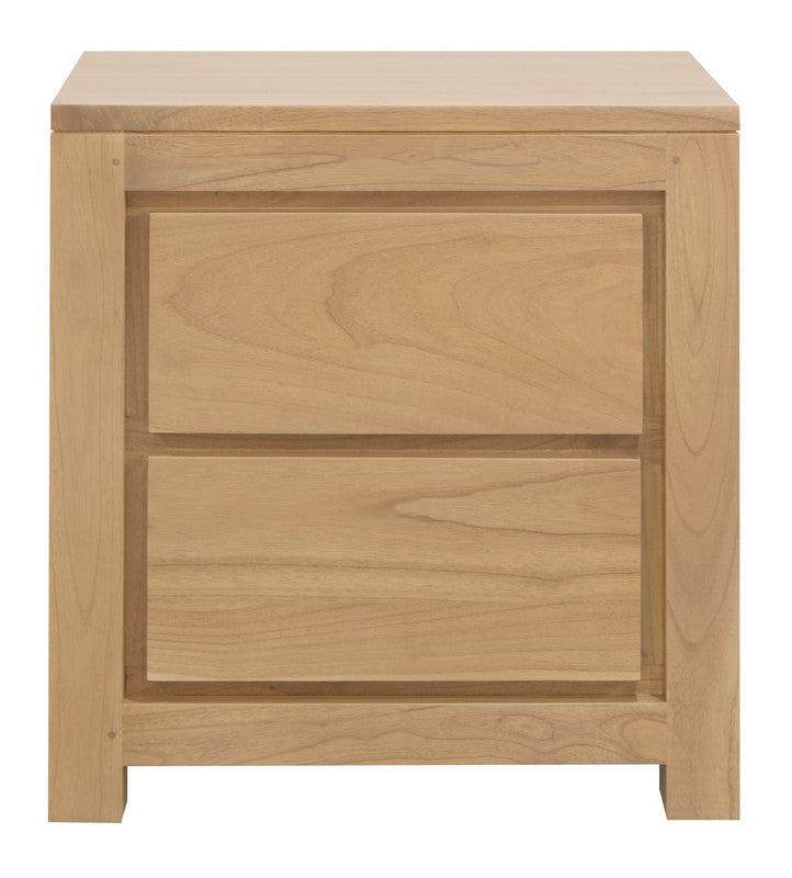 Amsterdam Solid White Cedar 2 Drawer Bedside (Natural) V199-BS002TAMDNI