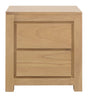 Amsterdam Solid White Cedar 2 Drawer Bedside (Natural) V199-BS002TAMDNI