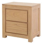 Amsterdam Solid White Cedar 2 Drawer Bedside (Natural) V199-BS002TAMDNI