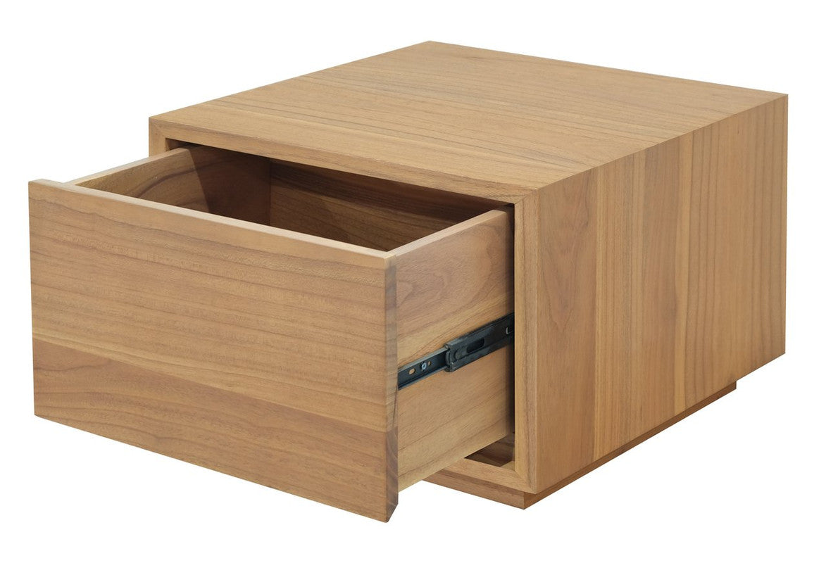 Oscar 1 Drawer Low Bedside Table (Natural) V199-BS050NMNI