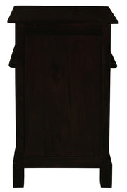 Tasmania 1 Solid Door 1 Drawer Bedside (Chocolate) V199-BS101PNLC