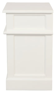 Tasmania 1 Solid Door 1 Drawer Bedside (White) V199-BS101PNRWH
