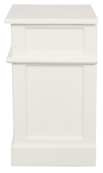 Tasmania 1 Solid Door 1 Drawer Bedside (White) V199-BS101PNRWH