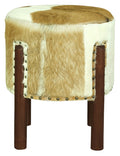 Heritage Genuine Goat Hide Ottoman/Footstool V199-CH000UFOGTM