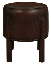 Heritage Genuine Goat Leather Ottoman/Footstool V199-CH000UFOLHM