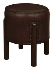 Heritage Genuine Goat Leather Ottoman/Footstool V199-CH000UFOLHM