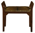 Wilson Genuine Goat Hide Single Seater Stool/Bench (Mahogany) V199-CH001GTM
