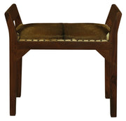 Wilson Genuine Goat Hide Single Seater Stool/Bench (Mahogany) V199-CH001GTM
