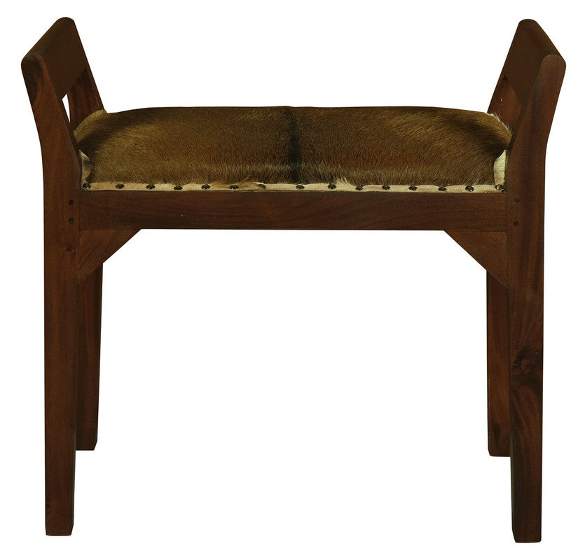 Wilson Genuine Goat Hide Single Seater Stool/Bench (Mahogany) V199-CH001GTM