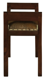 Wilson Genuine Goat Hide Single Seater Stool/Bench (Mahogany) V199-CH001GTM